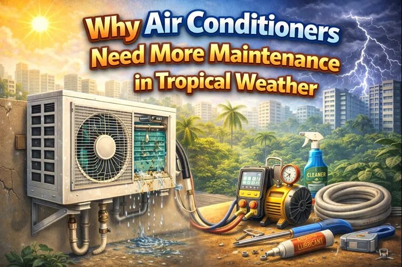 Why Air Conditioners Need More Maintenance in Singapore’s Tropical Weather